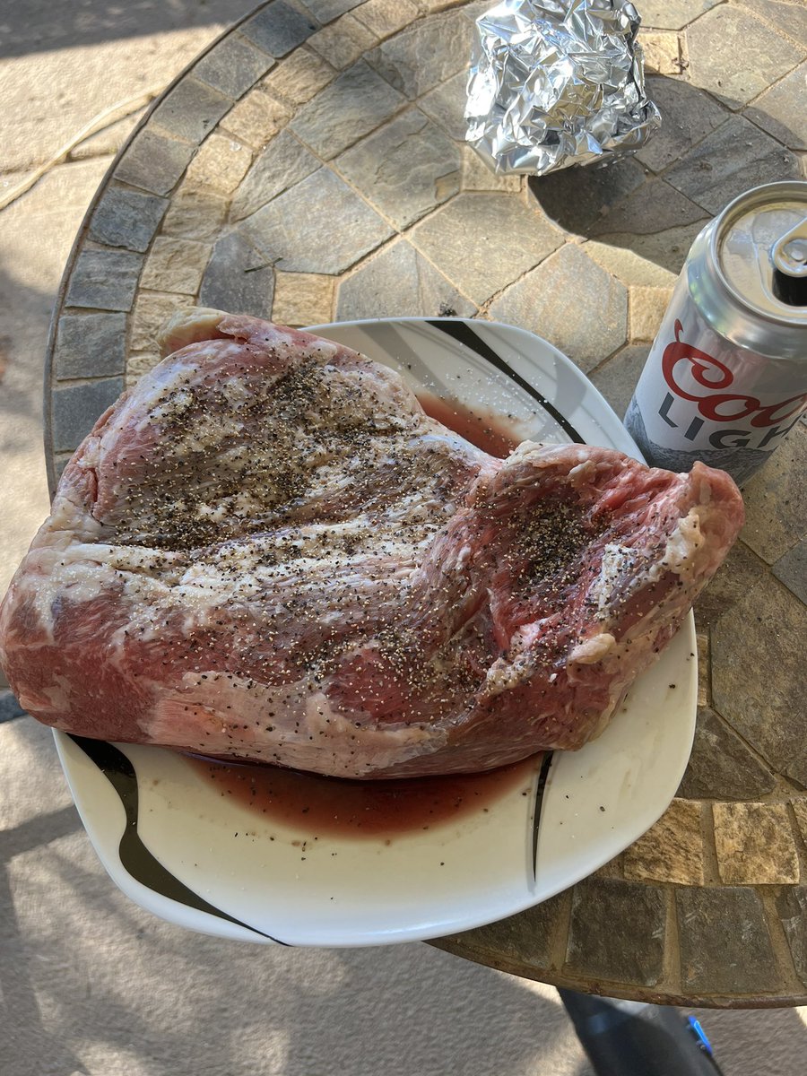 A little <a href="/snakeriverfarms/">snakeriverfarms</a> tri tip about to hit the <a href="/BigGreenEgg/">Big Green Egg</a>