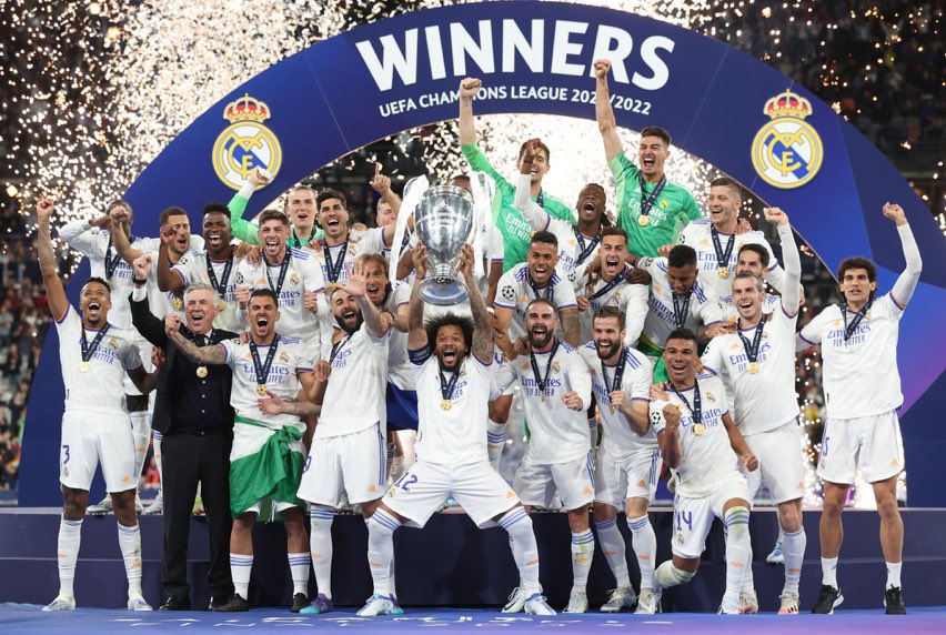 Nuestra más sincera enhorabuena al <a href="/realmadrid/">Real Madrid C.F.</a> y a todos sus seguidores por su #ChampionsLeague número 14.
🏆🏆🏆🏆🏆🏆🏆🏆🏆🏆🏆🏆🏆🏆

 #CHAMP14NS