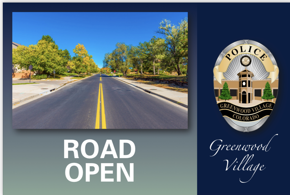 Greenwood Village on Twitter "Update on traffic accident eastbound