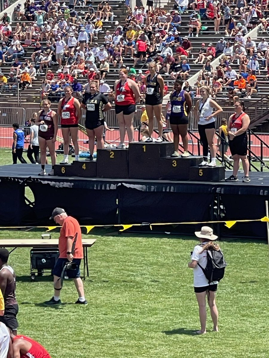 Congratulations Lucy Rieke on finishing 6th in shot put!
