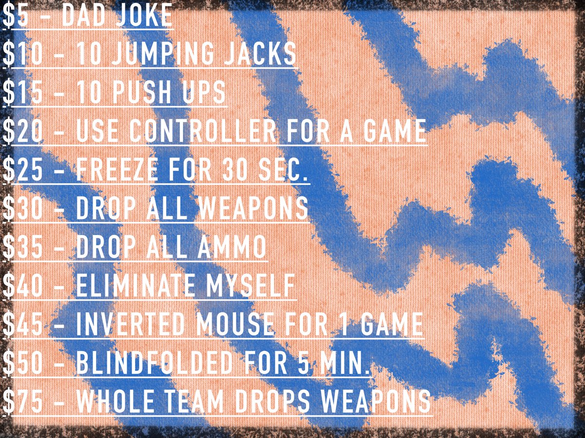 GeneralSkiddles's tweet photo. So these are some of the things that single donations will do to us during the stream on Monday! Iโll reveal the milestones tomorrow, they are pretty great! @PBTFGameON @WHNgaming @MadDadGrogan #RaidForKids #PBTF https://t.co/8nk6ER9wV3