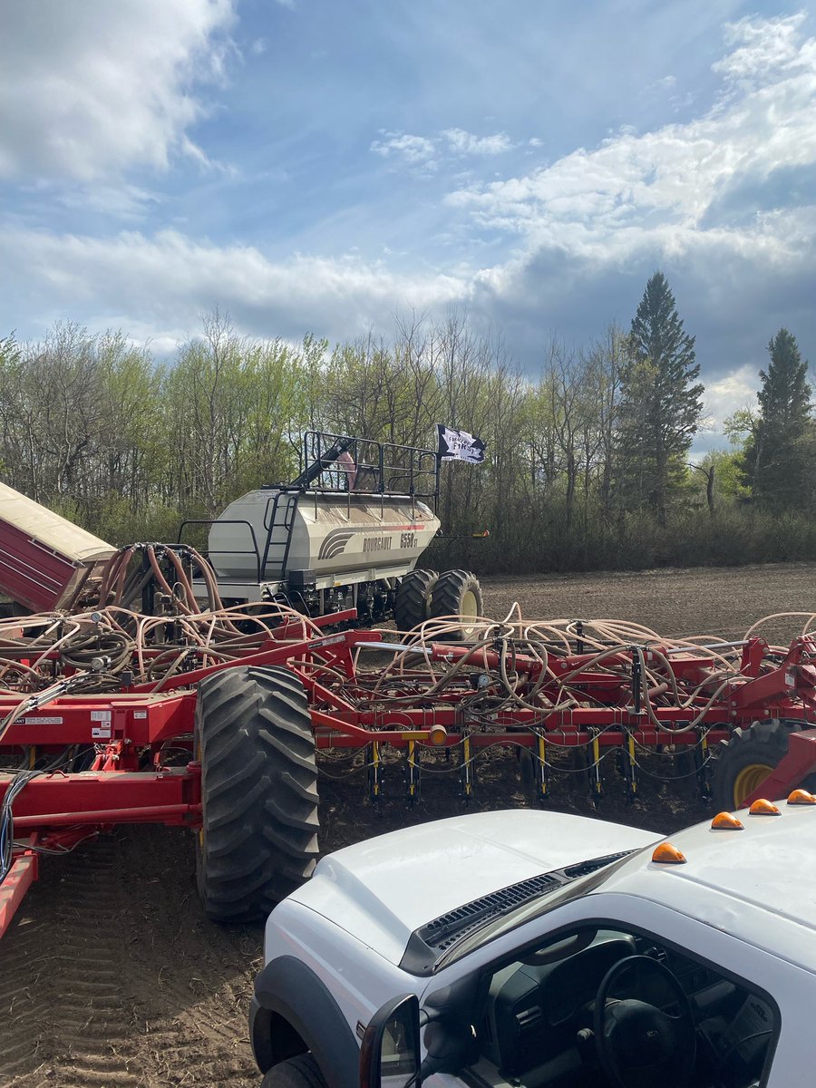 Producer and Community Builder proudly flying the flag today near Tisdale!!