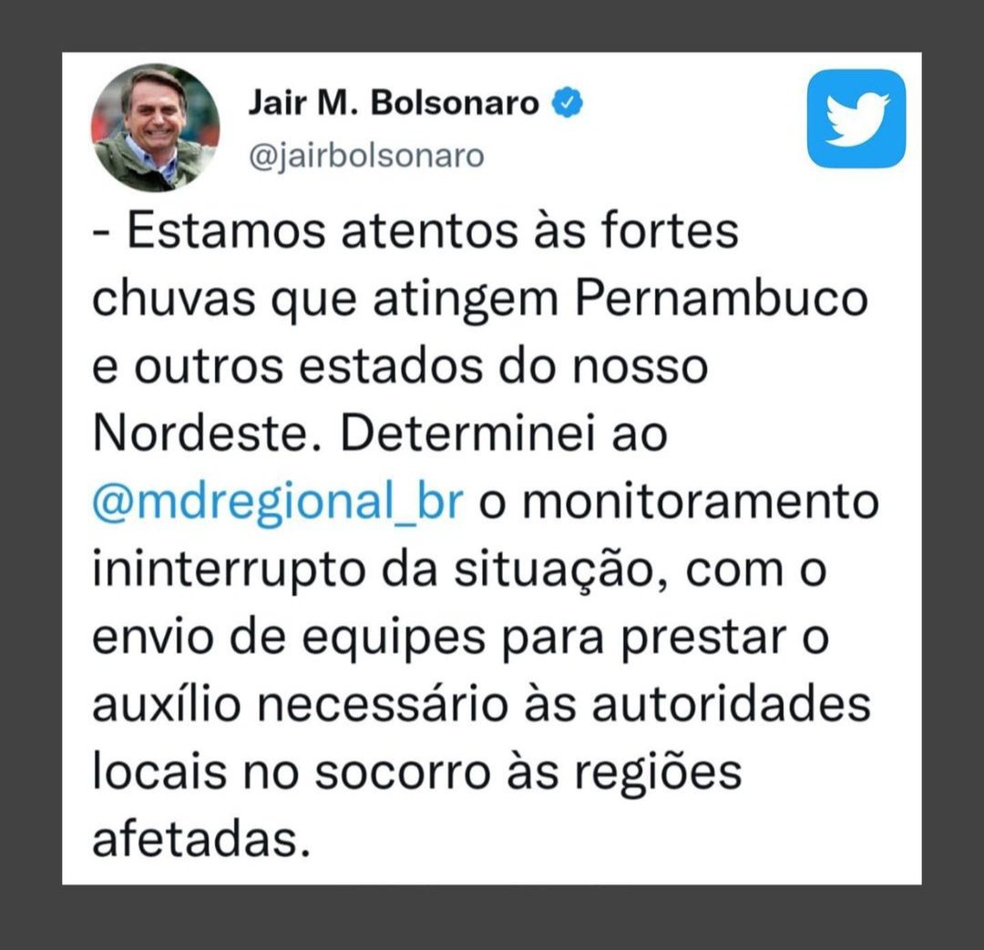 PrMarconiS's tweet photo. Ore e ajude ao nosso querido Nordeste, especialmente os Estados de Pernambuco e Alagoas.

Lembrando que o Presidente @jairbolsonaro já colocou o governo federal para ajudar a população.

#Nordeste #chuvanorecife #Bolsonaro #Alagoas #ninguemficaraparatras #governofederal #piaui https://t.co/hG9RiQrLfY