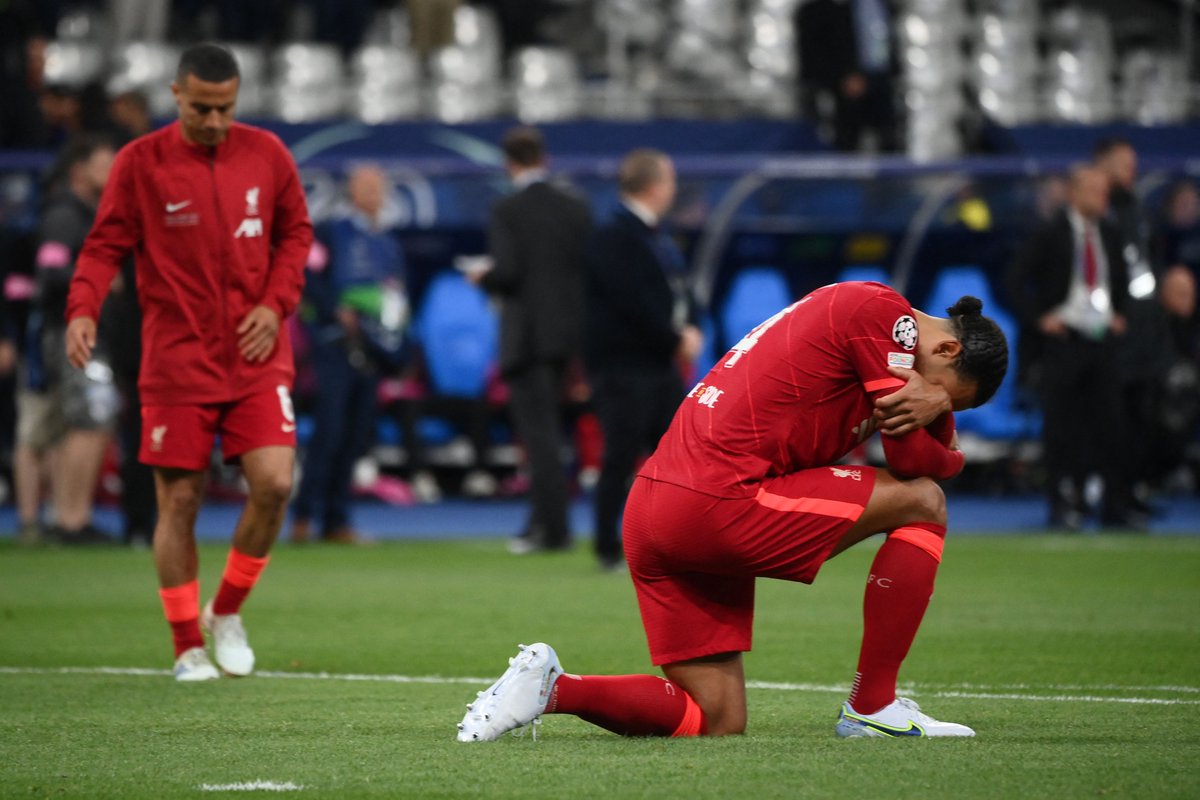 ChampionsLeague's tweet photo. Heartache for Liverpool at the end of an incredible season 💔

#UCLfinal https://t.co/RaHtfDqOPe