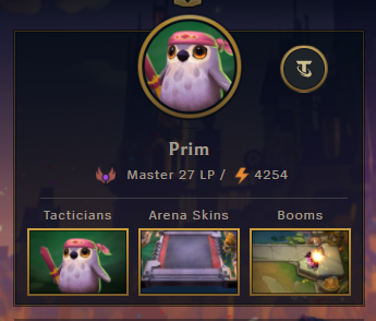 PrimAndImproper's tweet image. Master in Ranked and just hit Hyper Tier 😎😎😎 
If only I wasn't trash at every other game ....