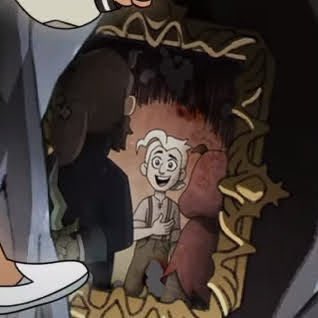 memorywitches's tweet photo. i just know that flapjacks favorite thing was probably pulling caleb’s lil hair strand. and now after hundreds of years he finally gets to do it again with hunter 😔🤲💙 https://t.co/nLDIeqXnXG