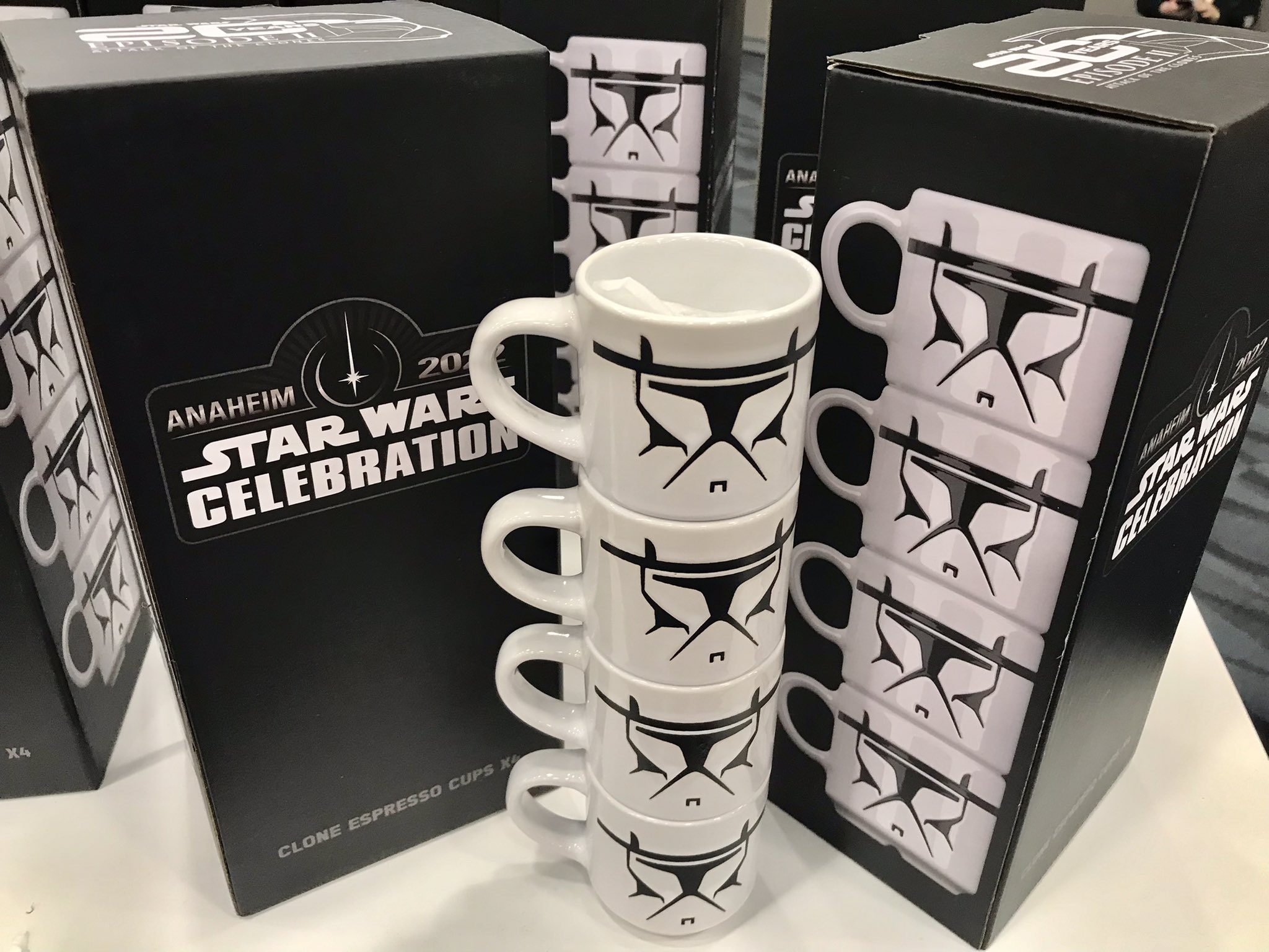 Digital LA on X: Star Wars Celebration store features custom print shirts  (you pick design), stackable mini mugs, alphabet blanket #SWCA   / X