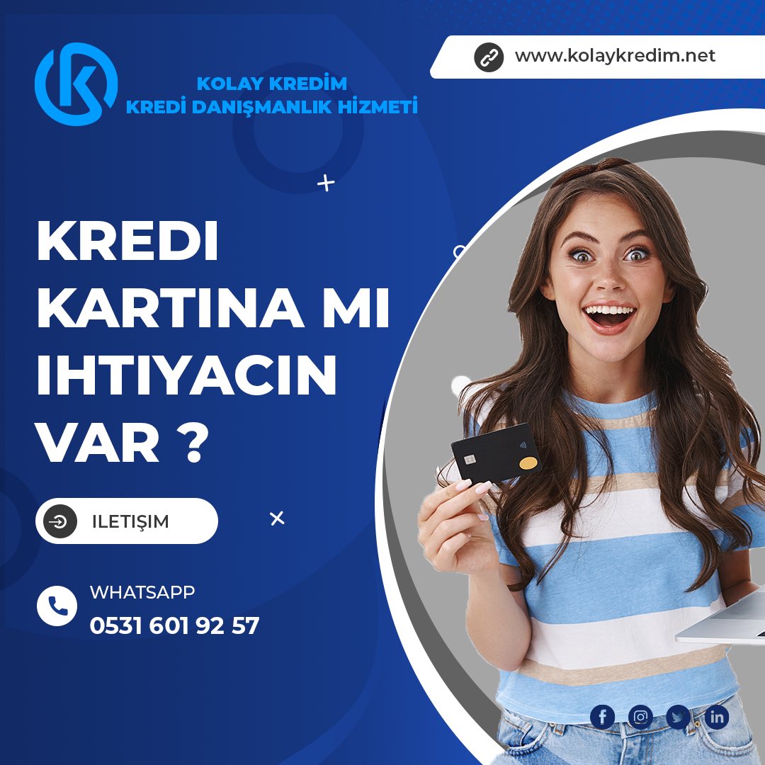 kolaykredim's tweet photo. Kredi Kartına Mı İhtiyacınız Var ?
Kolay Kredim İle Kartını Hemen Al.
https://t.co/hIvo05aUyB
#reels #para #kredi #alışveriş #kredikartı #öğrenci #türkiye https://t.co/1HhzcExksV