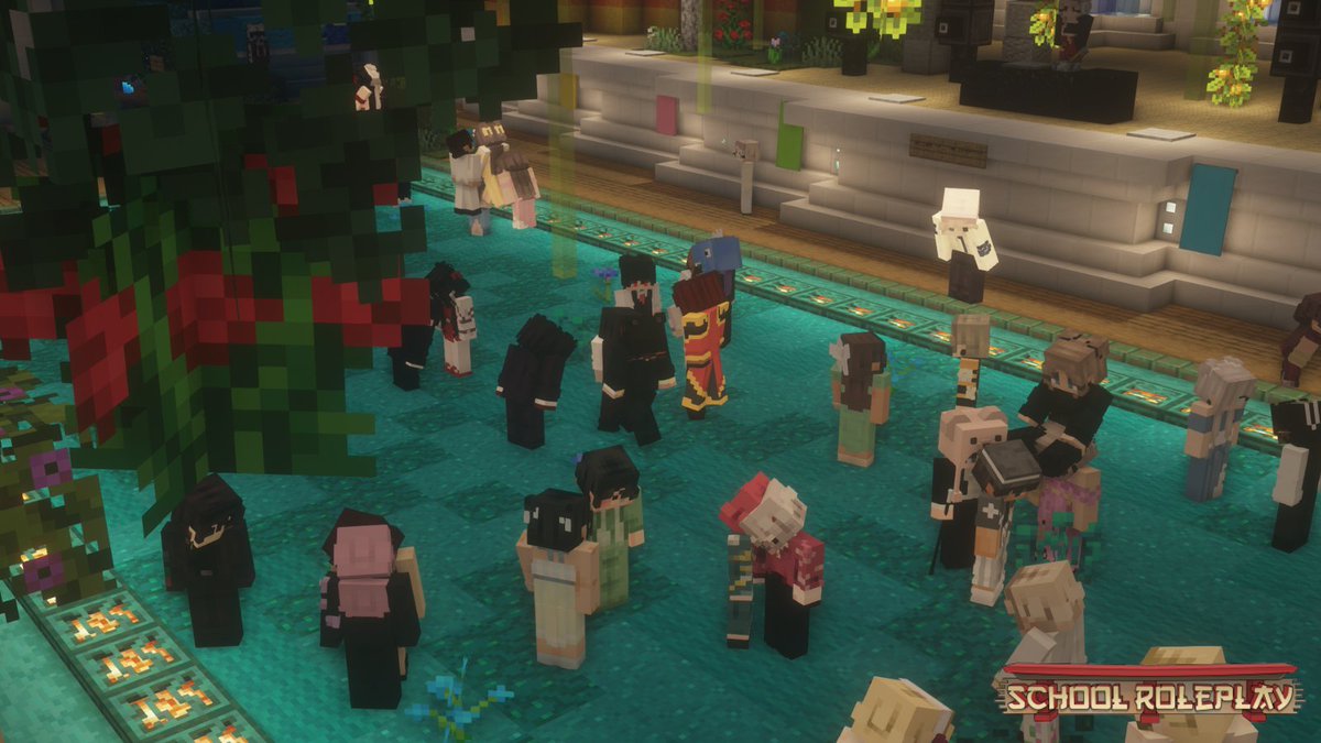 roleplayhubmc's tweet photo. Today students of Karakura High &amp; Community College dance the night away at the Spring Ball after a difficult exam season!

IP: https://t.co/J4H88vLOM0
DISCORD: https://t.co/hqFTJa8X3F
WEBSITE: https://t.co/0T3EVa0kjD

#minecraftrp #minecraftserver #schoolrp #minecraft #roleplay https://t.co/dmpHLryPvN