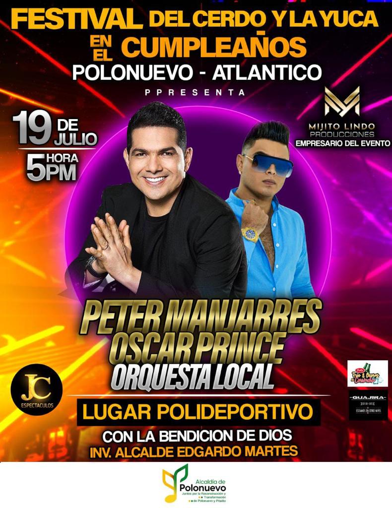 #CumpleañosPolonuevo #FestivaldelCerdoylaYuca | | El alcalde Edgardo Martes y su equipo de Gobierno invitan a la comunidad en general a disfrutar de este gran espectáculo en el marco de la celebración del cumpleaños de nuestro querido Municipio y el festival del cerdo y la yuca.