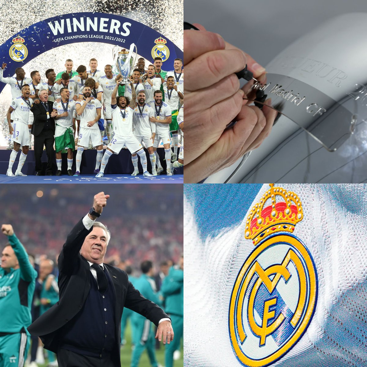 InvictosSomos's tweet photo. Se fue Zidane. Perdieron a su capitán Sergio Ramos. La novela Mbappé. En el papel, su plantel no daba para ganar la Champions. Y se enfrentaron al PSG, Chelsea, Manchester City y Liverpool. Solo el club más grande de la historia podía ganar una Champions así. SOLO EL REAL MADRID. https://t.co/AymoWABKp5