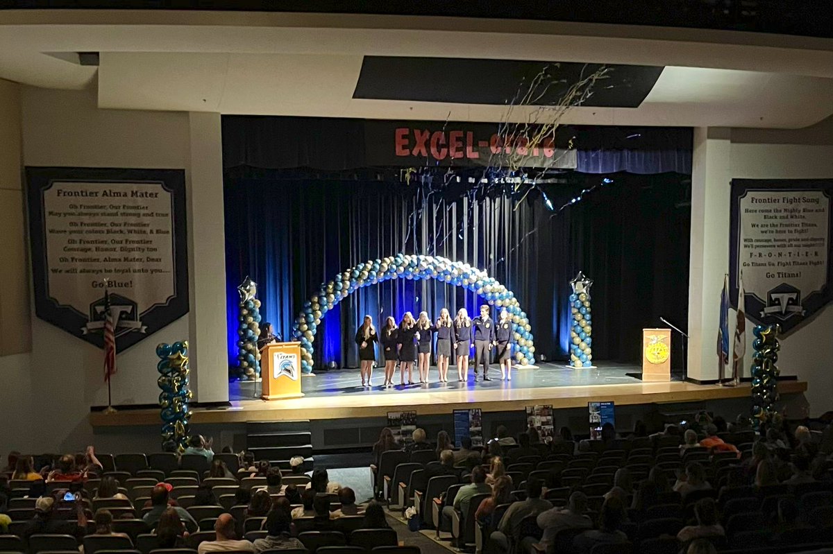 FrontierTitans's tweet photo. FRONTIER Agriculture Program celebrated the end of the year with their annual AG Awards!  

Congratulations to all - especially your newly elected officers!
🔵⚫️⬆️
#EXCEL-erate 
#FRONTIERffa https://t.co/VxSRAXz2kQ