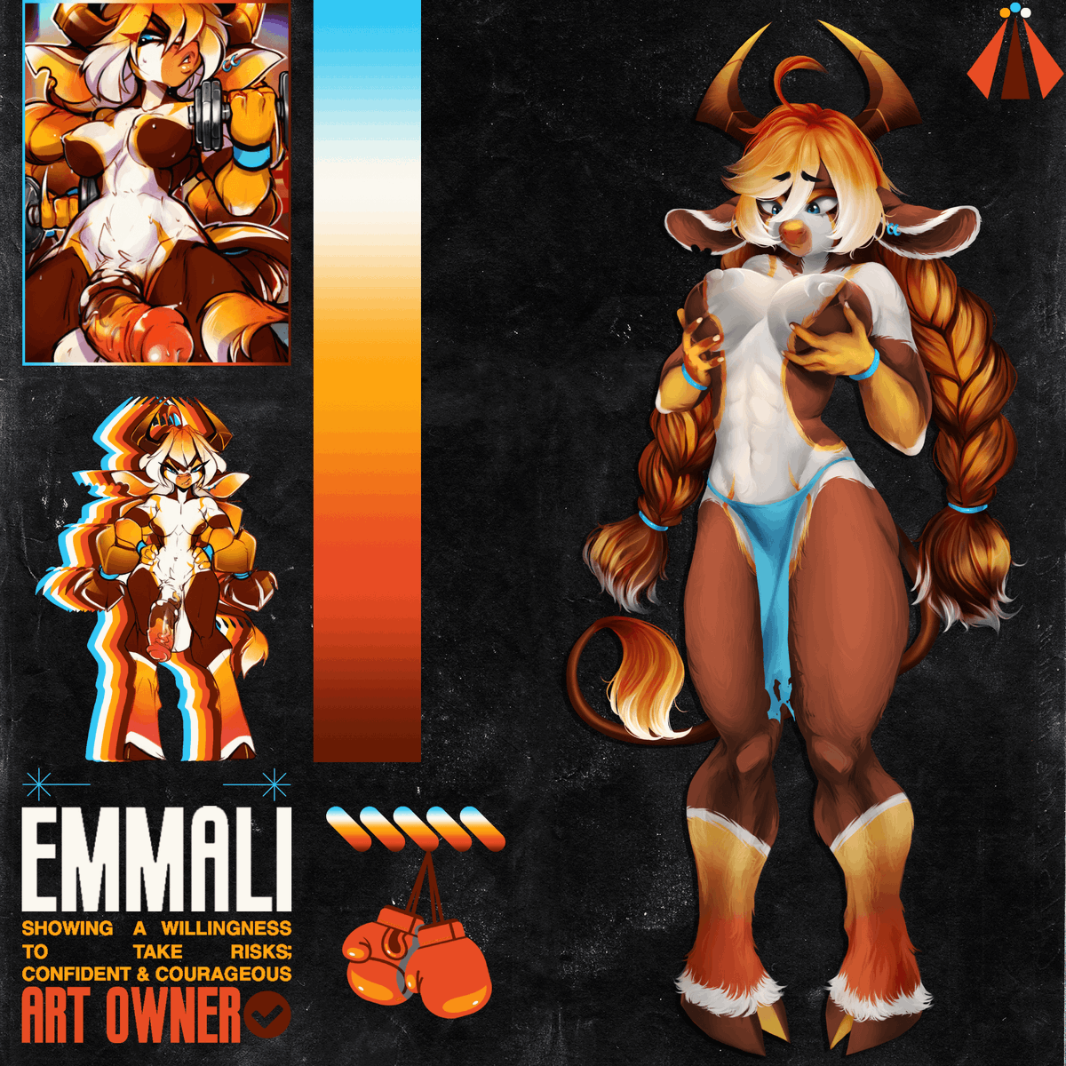 I felt like designing something new with my art! This is for my inline. #BoxerEmmali