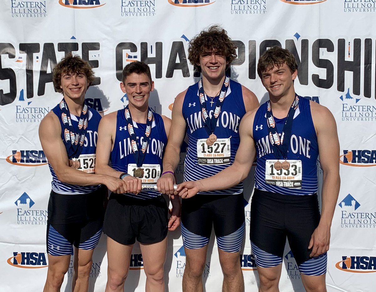 Our 4x400 was last up on the track. The boys finished their season in 6th place with a 3:27.53!