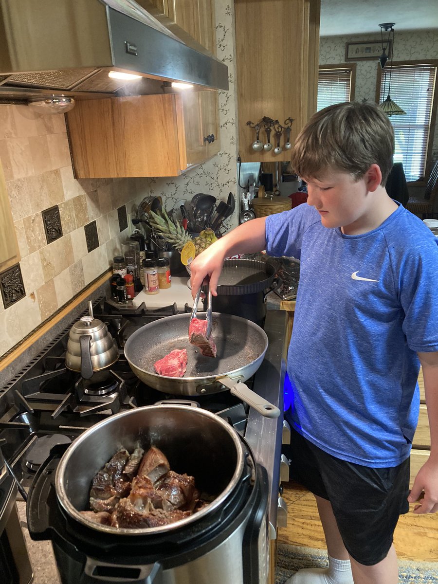 AncloudAndy's tweet image. My 12 year old son made #birria #tacos for supper.  Amazing!  Culinary school here we come.