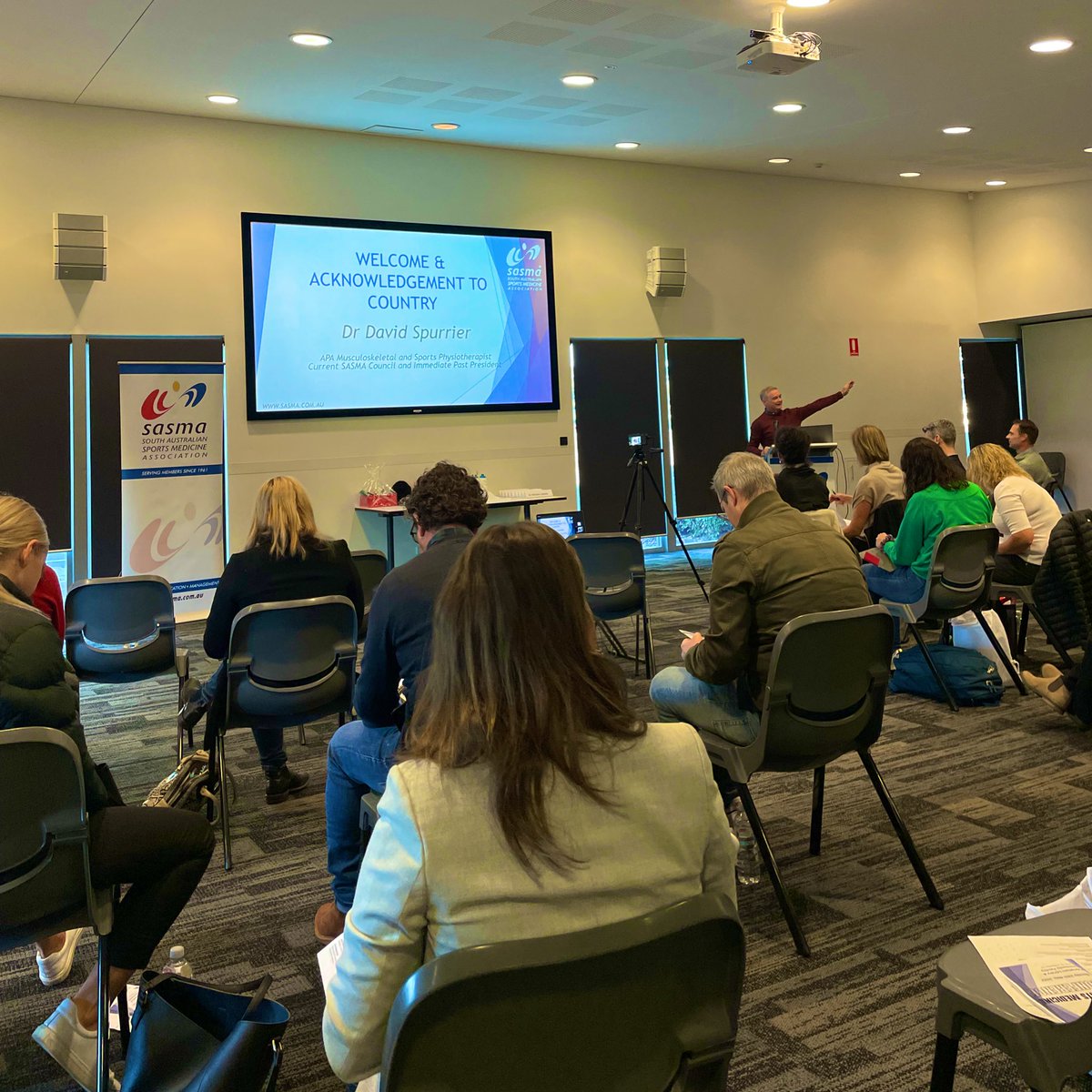 Leisa_Physio's tweet photo. @SASMAMembers Sports + Exercise Medicine Conference 2022 is underway. Looking forward to a great day of learning! https://t.co/uWYbpVHPlM