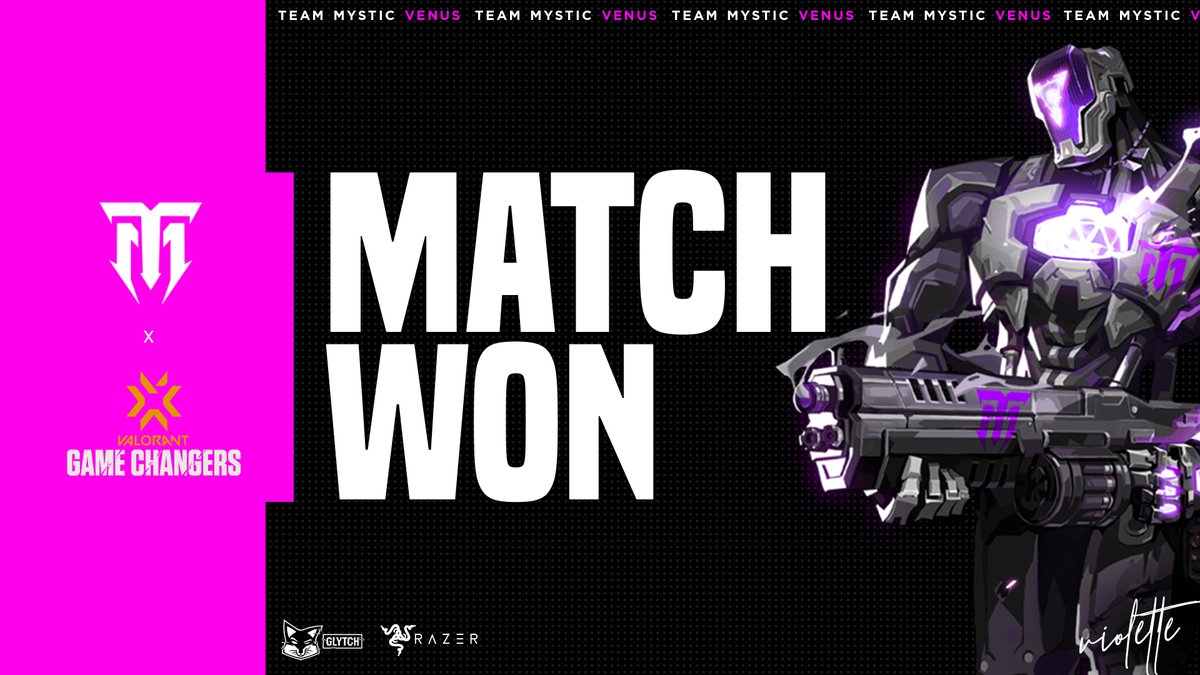 MysticGamingNA's tweet photo. @PerfectMinty @_itsViolette_ @jsiesiee @mimifps_ @PowerPixele @ilylunah @ZeroMarksMen @Galorants Top 8 - Here we go!
🤝GGWP - @ZeroMarksMen White | 2 - 1
🗺️Fracture // 9 - 13
🗺️Haven // 13 - 9
🗺️Icebox // 13 - 9
Up Next:
⚔️ #ComputerFriends
#EnterTheVoid | #VCT https://t.co/RXbfuTaqe5