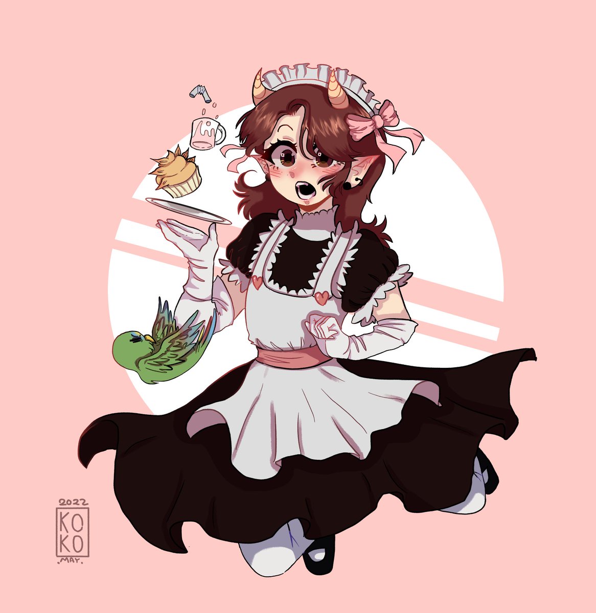 KokoNitoya's tweet photo. Terminé la koko maid AAA me encanta como quedo esto wa https://t.co/1BP6ejUUUo