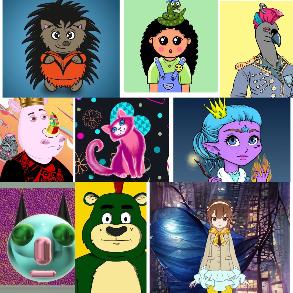 The best arts in my collection of course 🤟🤟🤟🤟🤟🤟🤟<a href="/kseni_cher/">Kseni</a> <a href="/sanj1807/">Sanjay Kumar</a> <a href="/VultureOven/">Vulture Oven NFT</a> <a href="/Worldshedgehog/">Hedgehog's World NFT</a> <a href="/poodlepop_nft/">PoodlePOP</a> <a href="/bearabarchih/">BearAmsod/ Mint is live</a> @ArmyShimikuza <a href="/acscptpt/">António Carlos 🇵🇹</a> @Garysclub