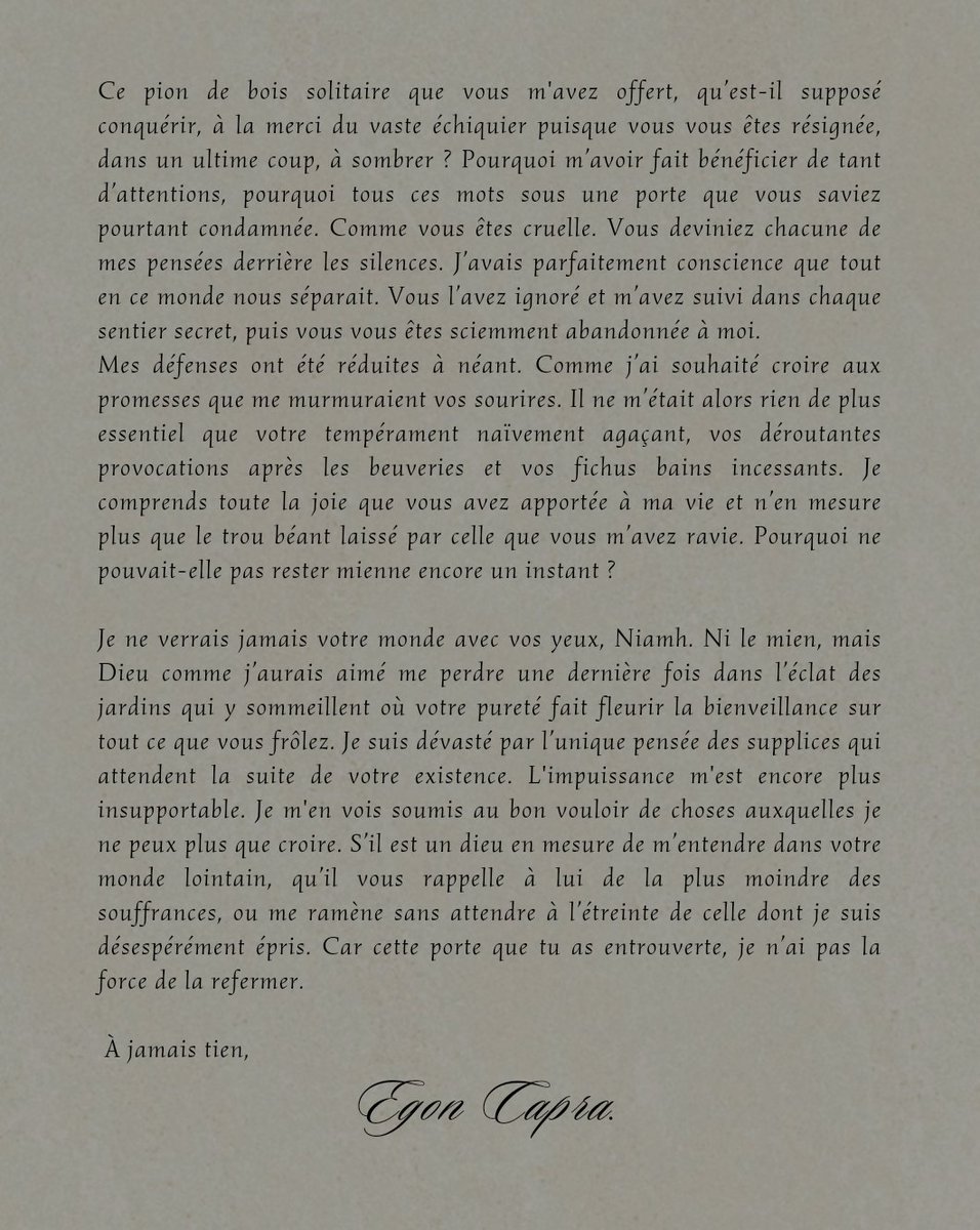 ᅠ
ᅠ
           𝑳𝑬𝑻𝑻𝑹𝑬 𝑨̀ 𝑵𝑰𝑨𝑴𝑯 𝑶. 𝑫𝑶𝒀𝑳𝑬
ㅤ
ㅤㅤ❝ 𝓔𝓽 𝓬𝓮𝓽𝓽𝓮 𝓹𝓸𝓻𝓽𝓮 𝓺𝓾𝓮 𝓽𝓾 𝓪𝓼 𝓮𝓷𝓽𝓻𝓸𝓾𝓿𝓮𝓻𝓽𝓮,
 ㅤㅤ𝓙𝓮 𝓷'𝓪𝓲 𝓹𝓪𝓼 𝓵𝓪 𝓯𝓸𝓻𝓬𝓮 𝓭𝓮 𝓵𝓪 𝓻𝓮𝓯𝓮𝓻𝓶𝓮𝓻. ❞
ᅠ
ㅤㅤㅤㅤㅤㅤㅤㅤㅤ 𓃵
ㅤ