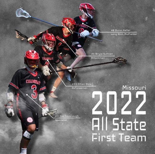 WeAreChaminade's tweet photo. Award season rolls on as @CCP_Lacrosse had not 4, not 5, but SIX players named to the All-State Team.  Congrats to Quinn Keller, Bryce Sullivan, Ethan Davis, and Joe Cavanaugh for 1st Team Honors and to Johnny Schlattman and Peter Fesler for 2nd Team Honors! #EstoVir https://t.co/Nv6y9t1hVG