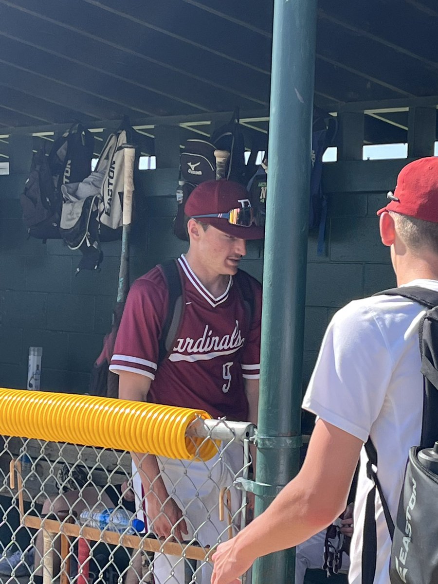 brad22anderson's tweet photo. The Cardinal baseball team had a day at Herb Wolf field! Eli was 2-3, Jacob complete game, Zach with the arm, Rod/Landon/Levi with AMAZING outfield play, Nate with a hit, Linc and Jack with INF D! Not to mention a bench that talked the whole game…@EliAnderson22 #trueteamwin https://t.co/mebEyn31Os