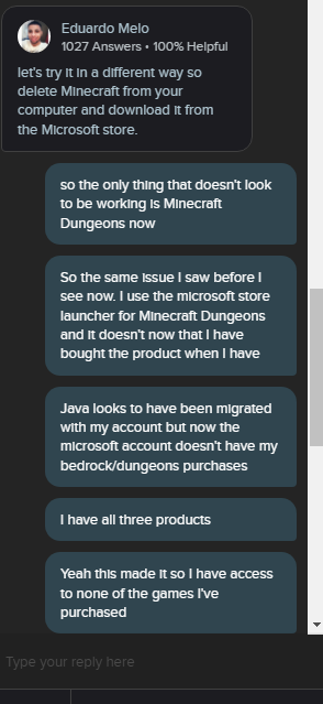 Punky_Pax's tweet photo. @MojangSupport https://t.co/sfLUlPDYDR