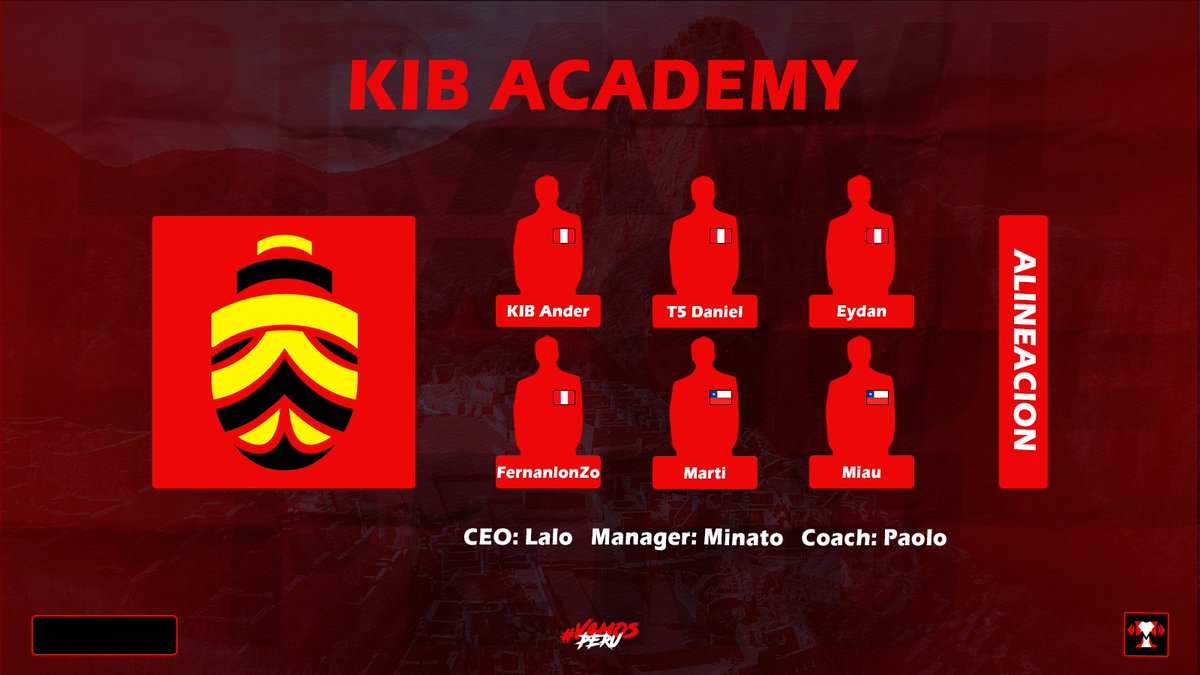 Presentación de alineación (8/10). ⚔️

Luego de una gran tercera temporada, vienen reforzados a seguir dando pelea en la competencia. 🥊

Aprovecharán cada oportunidad que aparezca para salir campeones. 🥳

¡Ellos son KIB Academy!

¡Bienvenidos a BLP! 🏆🇵🇪

#VamosPeru • #BLPT4