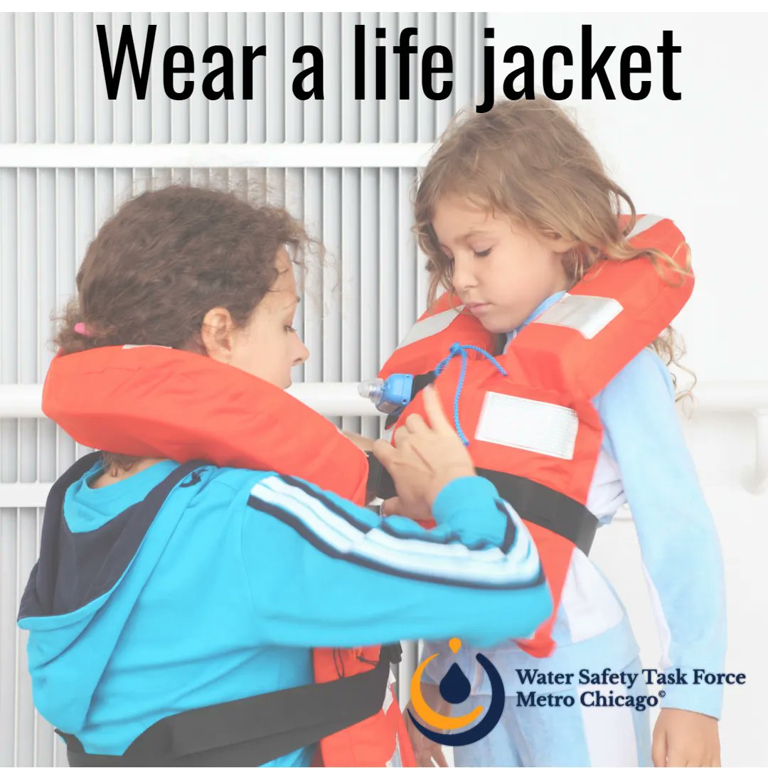 SafeKidsChicago's tweet photo. Going boating over Memorial Day Weekend? Everyone in the boat should wear a life jacket. #watersafetytaskforcemetrochicago https://t.co/7WHwxTzzvM