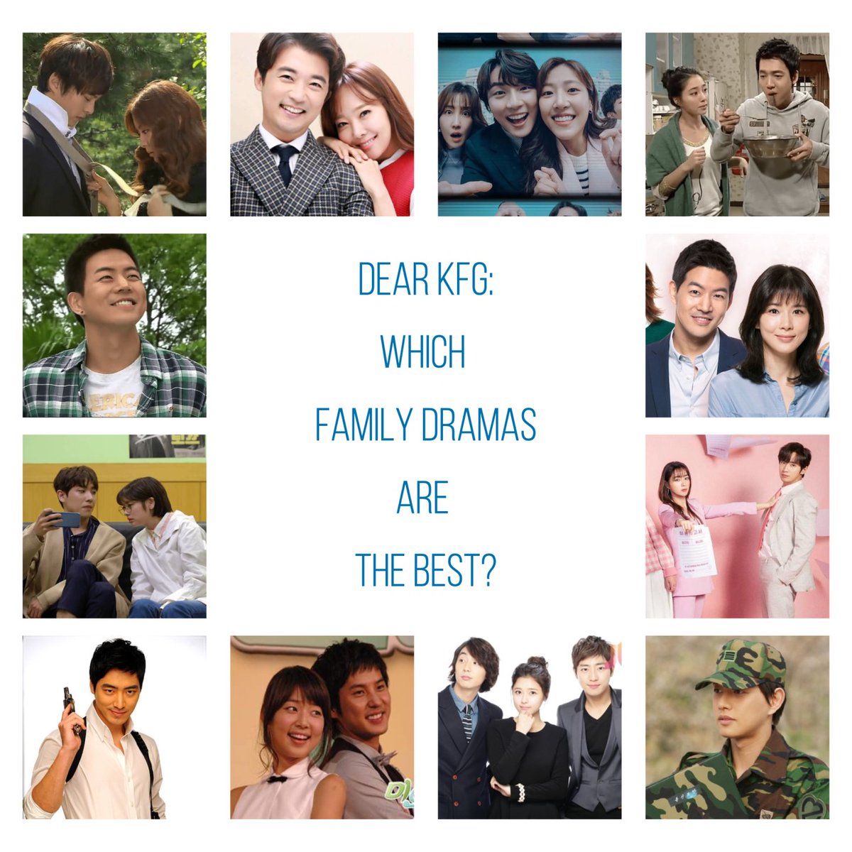 kfangurl's tweet photo. In today's #Dearkfangurl post, I talk about my favorite family dramas. I hope you guys enjoy!
#LifeIsBeautiful #OjakgyoBrothers #FatherIsStrange #FiveChildren #MyDaughterSeoYoung https://t.co/rnS1LORXnV https://t.co/aOYL96twcE