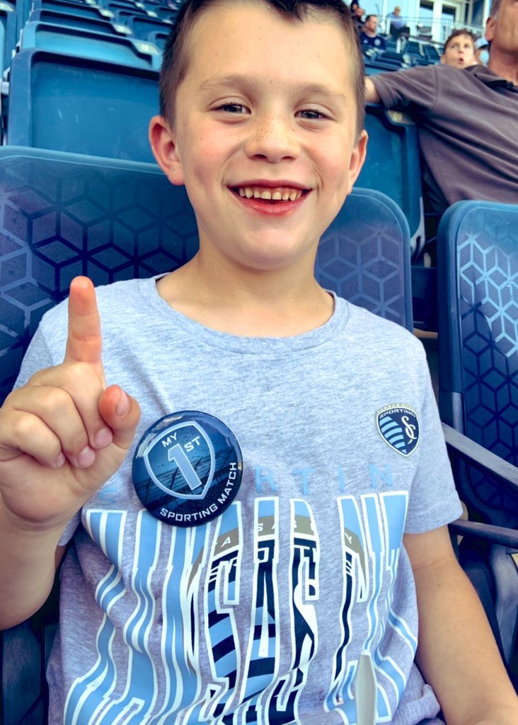 First <a href="/SportingKC/">Sporting Kansas City</a> game for this guy! ⚽️💙 <a href="/C_Brut11/">Chad Bruto</a> #sportingkc #onesportingway