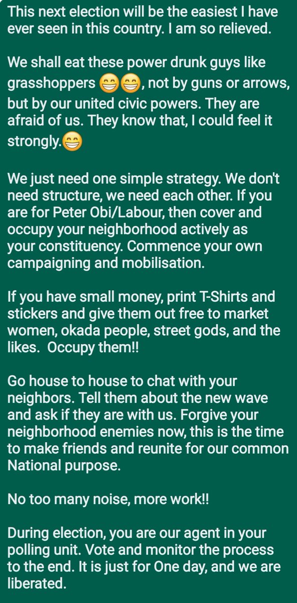 G_ROLE_Africa's tweet photo. #NewNigeriaIsPossible #PeterObi2023 #Obinomics #theJourneyofHope #thegroleafrica https://t.co/HXbgyxIEGo