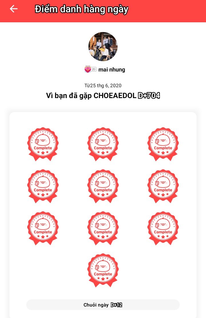 Mainhung_04's tweet photo. CHOEAEDOL - SỰ KIỆN ĐIỂM DANH

Hãy tham gia điểm mỗi ngày và tham gia sự kiện.
Chụp màn hình như ảnh và đăng bài kèm #StampGotcha.

50 bạn may mắn sẽ được hệ thống chọn và phần thưởng sẽ là 10.000 ❤️

Thời gian: 27/5 ~ 9/6 https://t.co/lwRk3kffR9