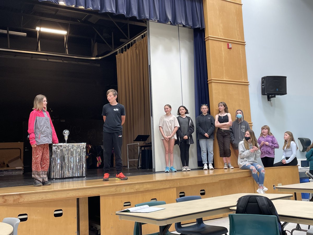 KennDrama's tweet photo. Students @EPEC3 practicing their show, Boogie Fever…it’s almost SHOWTIME!!! @HRCEFineArts #ThanksToYouHalifax https://t.co/wJ1EVJBN30