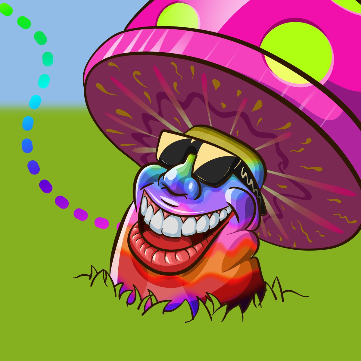 Cantisani2's tweet photo. Mi hongo alucinógeno así quedó.
Todavía quería darle un poquito al pasto y fondo pero a lo mejor después (ya me dio hueva😅)…
En el primer comentario pongo una versión sin alucinógenos.
#AffinityDesigner #iPadPro #Cantisani https://t.co/w3b9VgrHi8