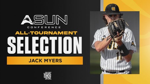 mikemyers317's tweet photo. Proud of @jack_myers2 and the @KSUOwlsBaseball for winning the @ASUNBSB conference. They are headed to the dance! https://t.co/A8FJP6xVrd