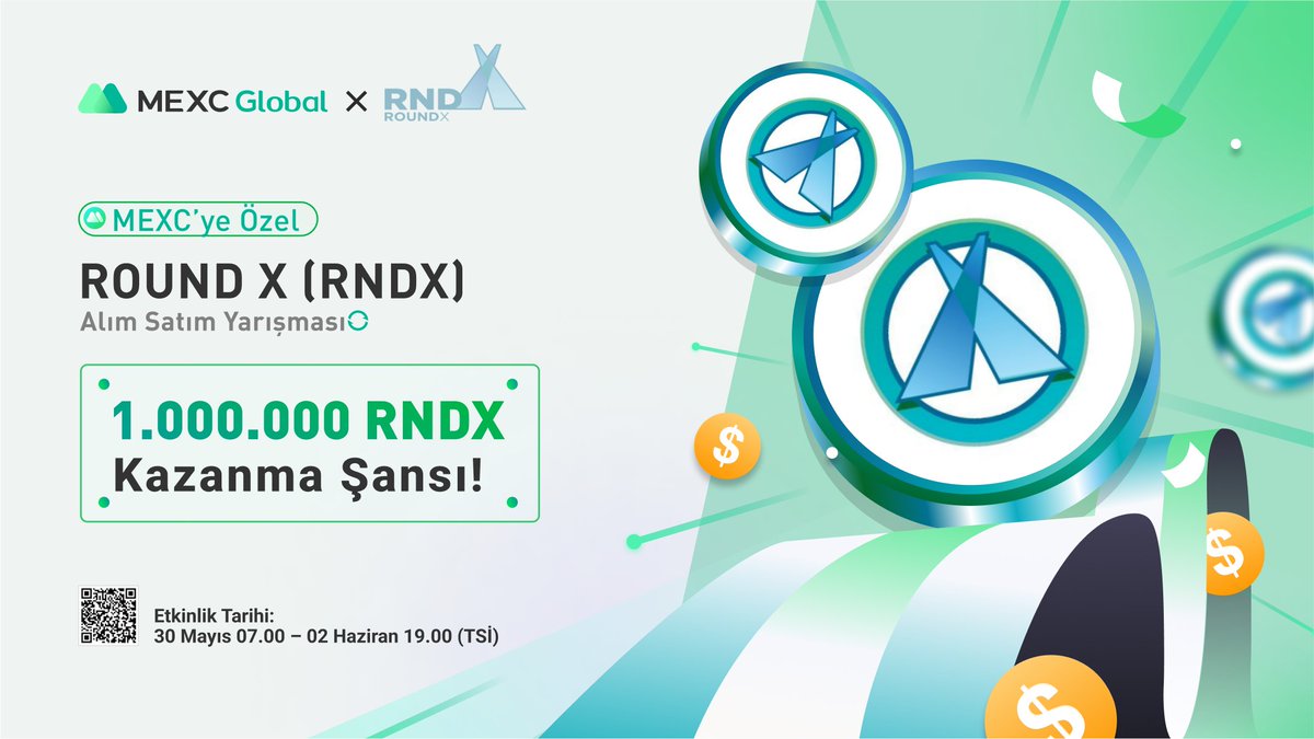 MEXC_Topluluk's tweet photo. 🚀 #MEXC Özel - @RoundX_RNDX $RNDX Alım Satım Yarışması

💰 1.000.000 $RNDX Kazanma Şansı!

📅 Etkinlik Tarihi: 30 Mayıs 07.00 - 2 Haziran 19.00 

📌 Ayrıntılar:  https://t.co/sApWe8aAXZ

👉 Hemen Hesap Açın:https://t.co/wLCDtRnN2p

#MEXCTürkiye #ETH #TRON #BTC #AVAX https://t.co/9Xxc8Vxarr