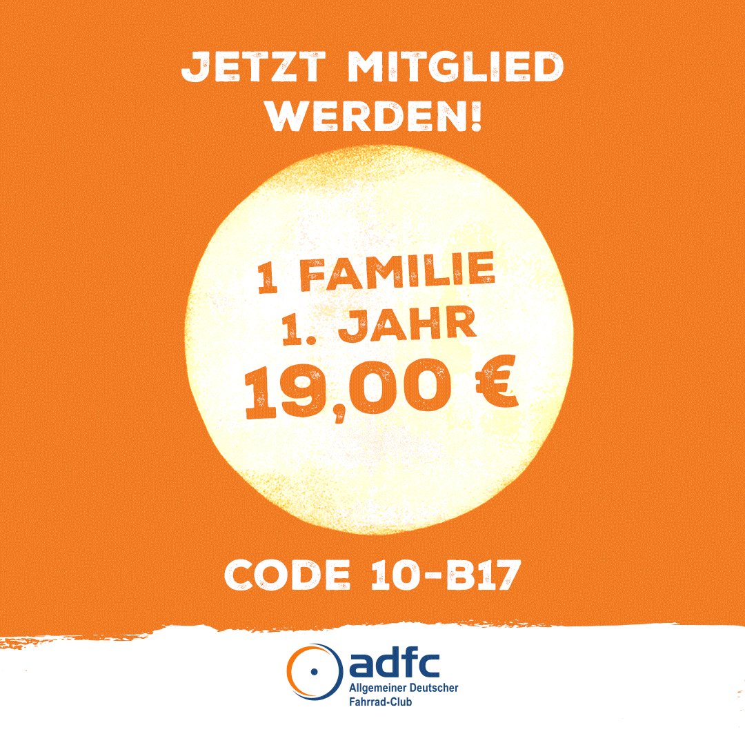 FahrradClub's tweet photo. Sichert euch noch bis Dienstag eine Einstiegsmitgliedschaft für Familien für nur 19€ im 1. Jahr! ☀️🚲 Mit einer Mitgliedschaft untersützt ihr uns nicht nur, sondern profitiert auch von tollen Mitgliedervorteilen 🥳 Alle Infos: https://t.co/Rkr8WtDxKH https://t.co/nxGHlof7MP