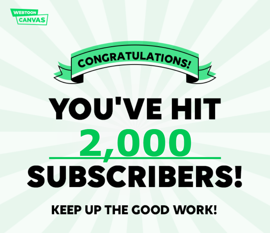 runacomic's tweet photo. 2,000 subscribers!!! A big THANK YOU to all our new readers on Webtoon! 🤩🥳😎
#webtooncanvas #webtoon #runacomic #Runa #netzcomic https://t.co/q8bUUOemKI