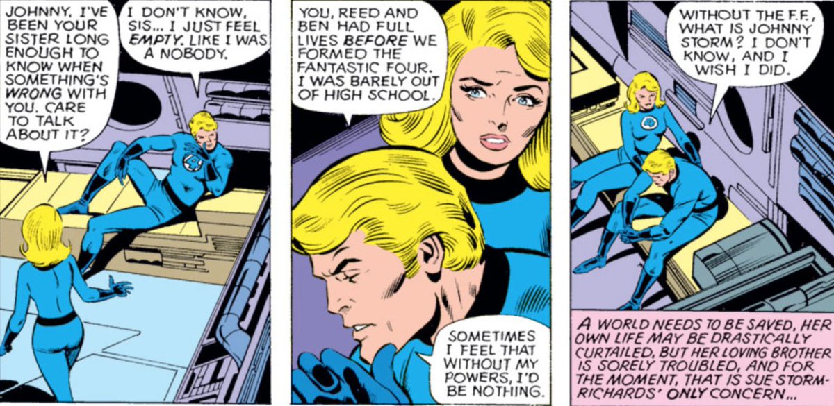 Crimzin15's tweet photo. PSA

I know a lot of you don't read Fantastic Four. So before all of you start calling fancasts of 30 year olds as Johnny Storm "perfect" you need to know that he got his powers at 16. 
It's important to the character that he starts as kid, it explains a lot of who he is - https://t.co/Tex4EMzN10