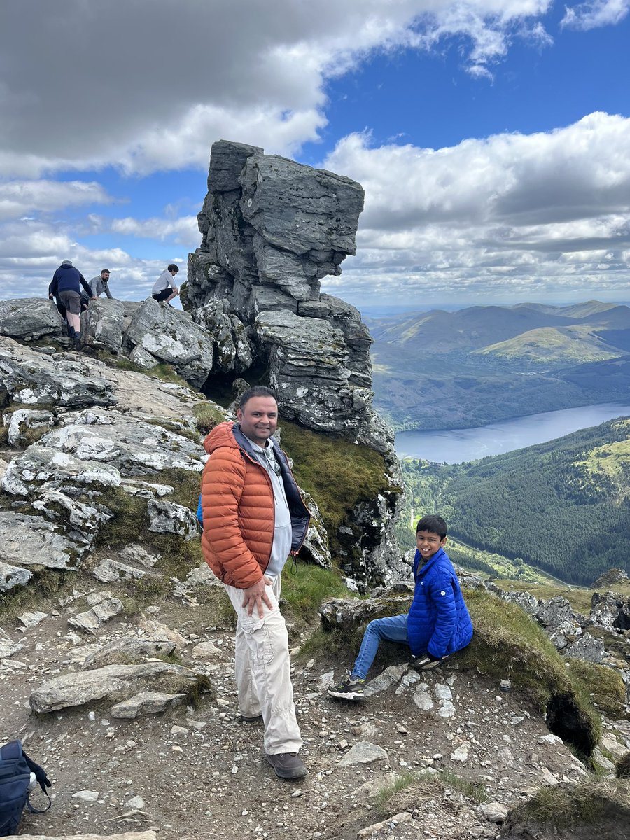 Samay climbed the cobbler on Saturday! Ready for a Munro now? @misssmithteachh @MrsGLVPS @Vishban