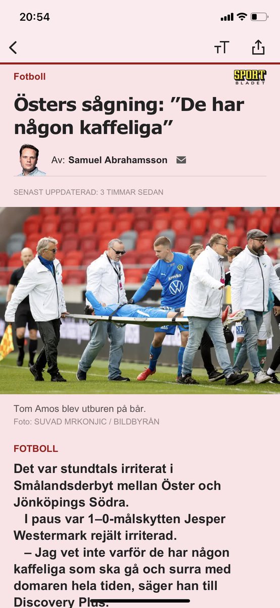 Tufft som båris idag,2 utryckningar ❤️💙⚽️