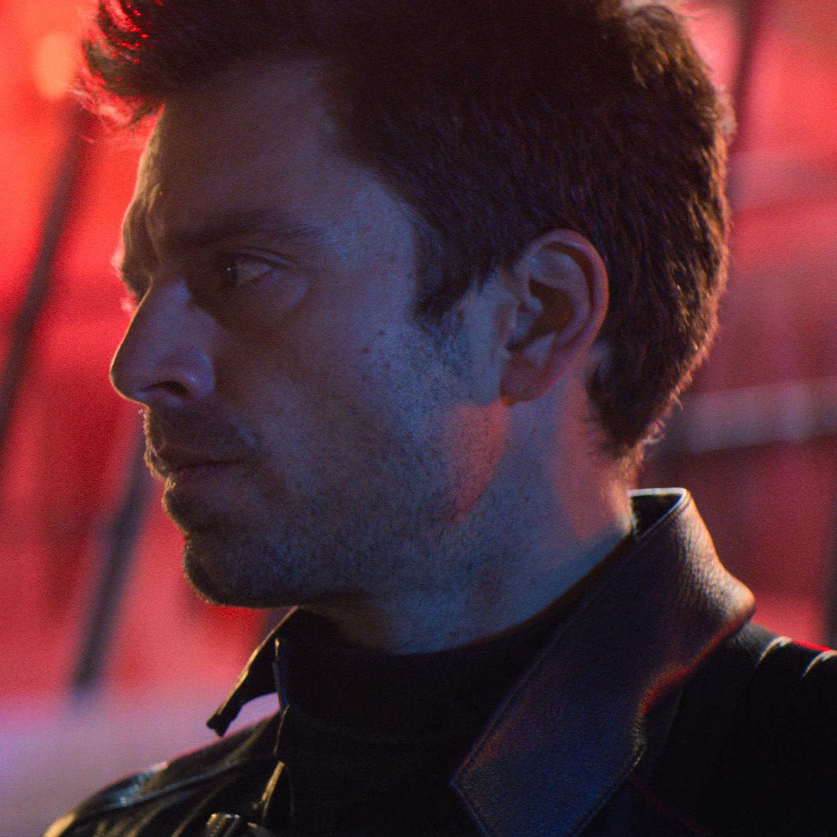 thinkerbuck's tweet photo. bucky barnes with red is a masterpiece https://t.co/JdkKz7dKnY