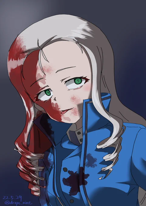 イチゴジャムがかかってしまったマリー様 