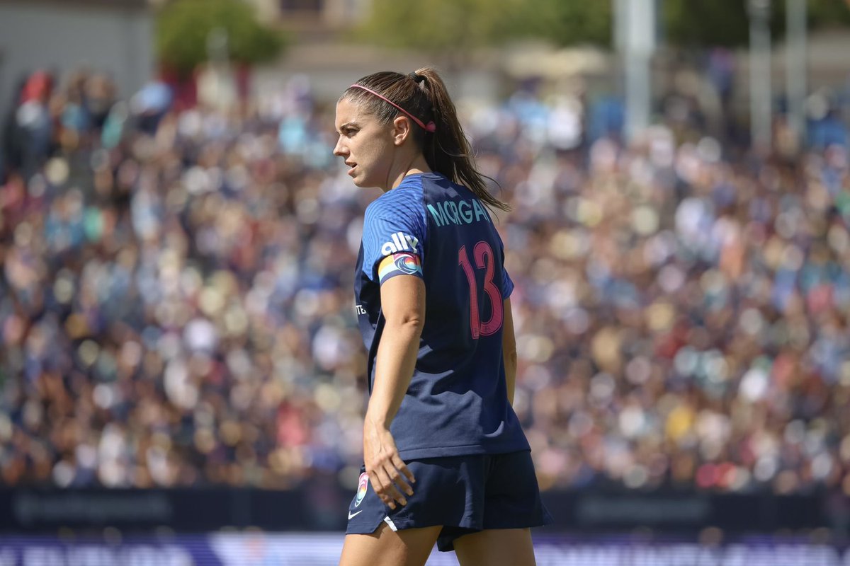 sandiegowavefc's tweet photo. Alex Morgan leads all of NWSL with six goals and became only the second player in NWSL history with six or more goals through their first six matches of a season, joining Christen Press. 👏🏻 

#WaveFC #WaveWisdom https://t.co/4oy81iyVrb