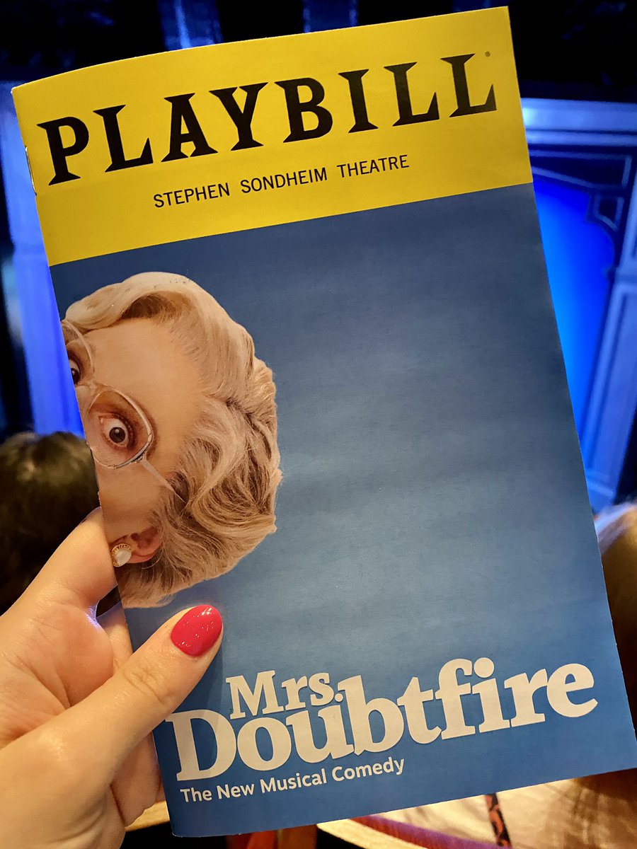 JourneyWJBlog's tweet image. Wow. Mrs. Doubtfire. We finally did it. 😅 After 5 cancellations over the course of 2.5 years, we finally saw @doubtfirebway, and let me tell you, it was worth the wait! 💙 The show was full of laughs and highlights all of the iconic scenes from the movie. #DoubtfireBway #NYC