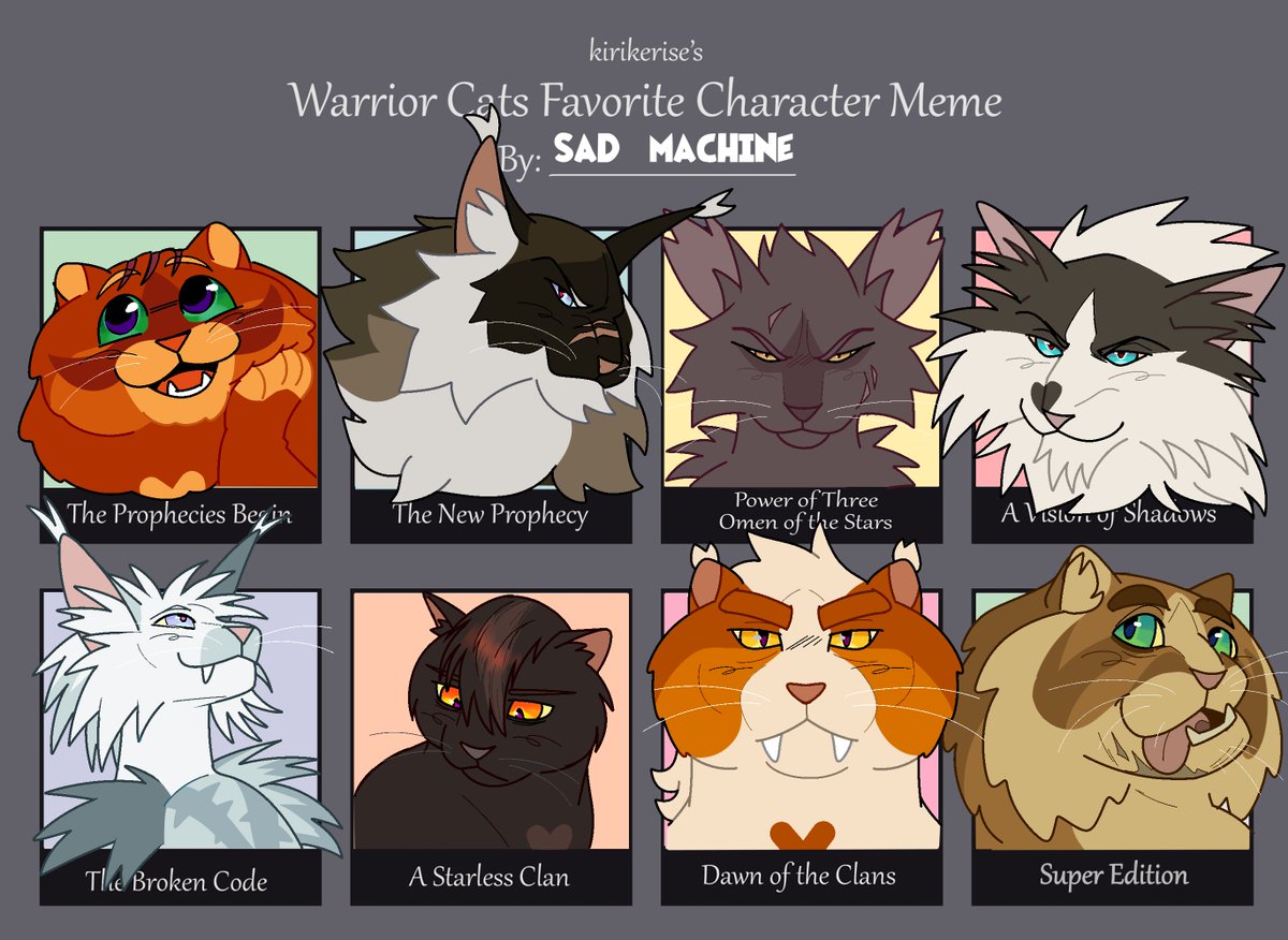 did this a good while ago and forgot (i took off OoTS cause i dont rly care for anyone, and added Super Edition)