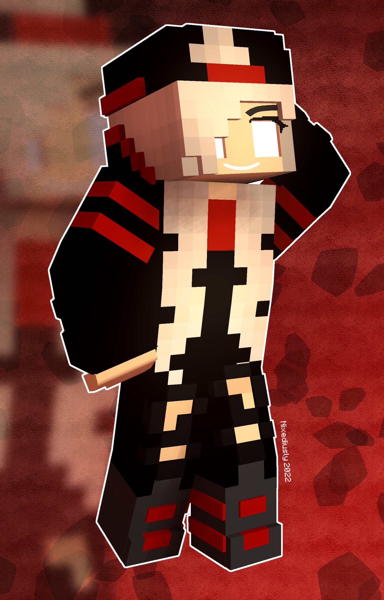 Luiz 🖤🐷👑 on X: Recriei a skin do @GeleiaPlays_ #Minecraft  #minecraftskin #art  / X