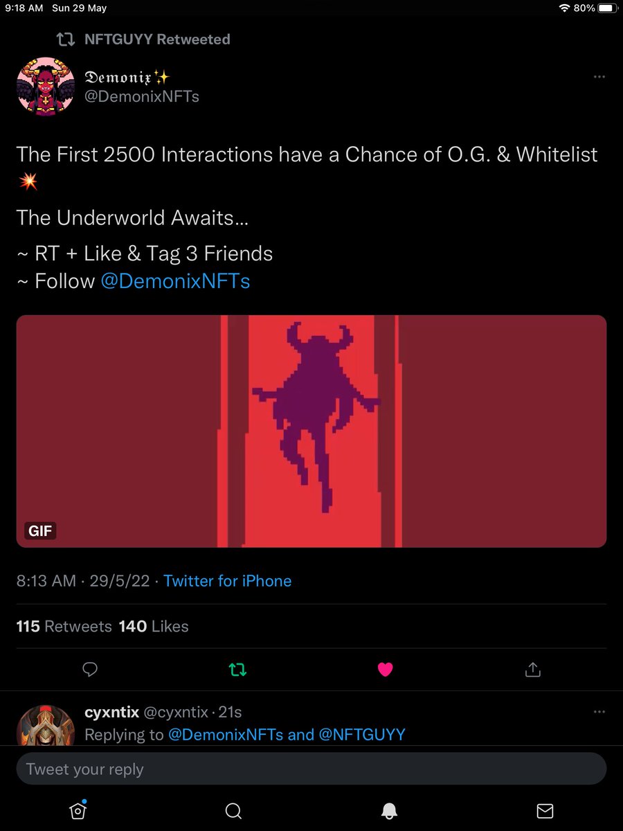 cyxntix's tweet photo. @DemonixNFTs @NFTGUYY @Neroo_un @Nftjayy @jadieltyper https://t.co/PnYhqiI3oZ