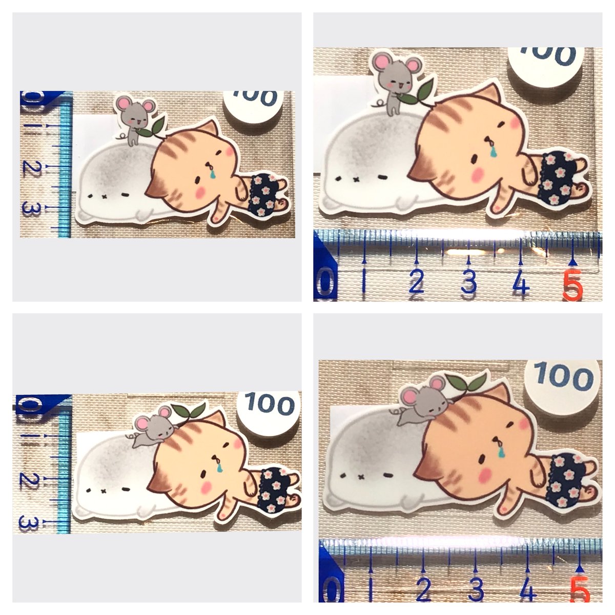 🐱🌱ステッカー

https://t.co/9q8ylxqT76

一枚100～200円  送料一律120円

全てフィルターを貼っているので防水です🐱
スマホの後ろや小物にも貼れます🐱防水ではありますが自家製のため長時間水に触れるようなものにはご使用をお控えください🙇‍♀️
下記の写真以外にも種類があります 